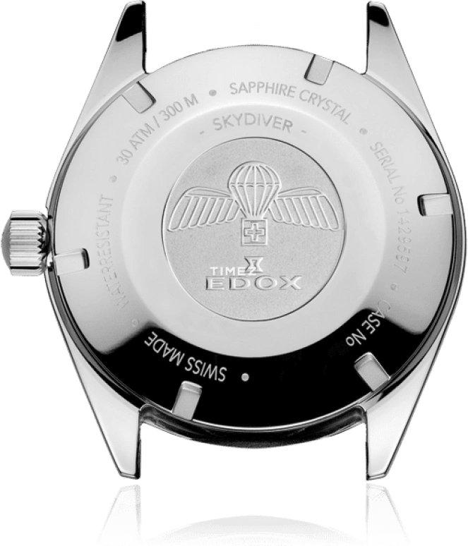 EDOX,Skydiver 38mm,38mm,Stainless Steel,Blue,Automatic,Day,41hours,80131,80131-3BUM-BUIN