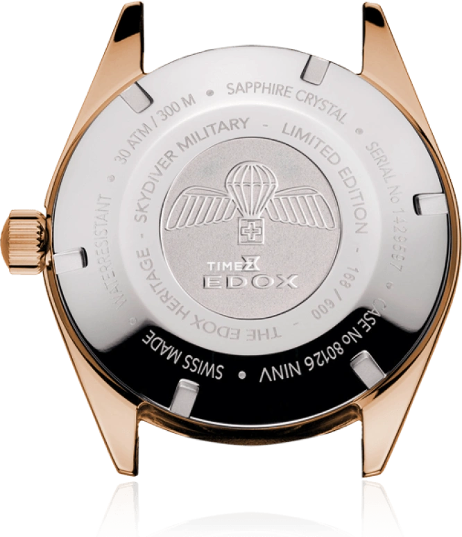 EDOX,Skydiver 42mm,42mm,Bronze,Blue,Automatic,Day,41hours,80126,80126-BRN-BUIDR