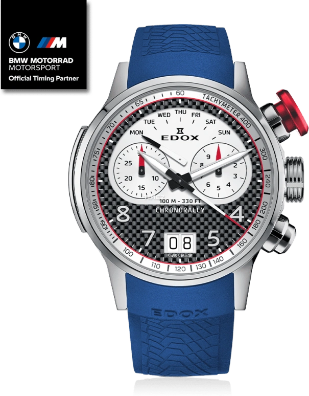 EDOX,Chronorally 45mm,45mm,Titanium,Silver,Black,Quartz,Chronograph,Date,Big Date,Retrograde,Sapphire,Round,38003,38003-TINR-CANBR
