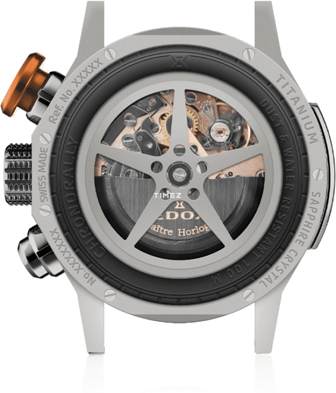 EDOX,Chronorally 45mm,45mm,Titanium,Black,Grey,Automatic,Chronograph,Day,01129,01129-TGNOCO-GNO