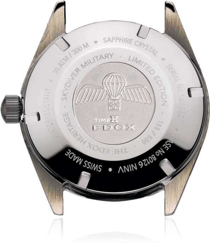EDOX,Skydiver 42mm,42mm,Stainless Steel,Grey,Automatic,Day,41hours,80126,80126-3VIN-GDN