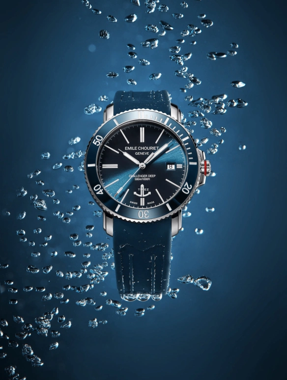 Emile Chouriet,CHALLENGER 42.50mm,42.50mm,Stainless Steel,Silver,Automatic,Day,Sapphire,Crystal Glass,08,08.1169.G.6.AW.98.8