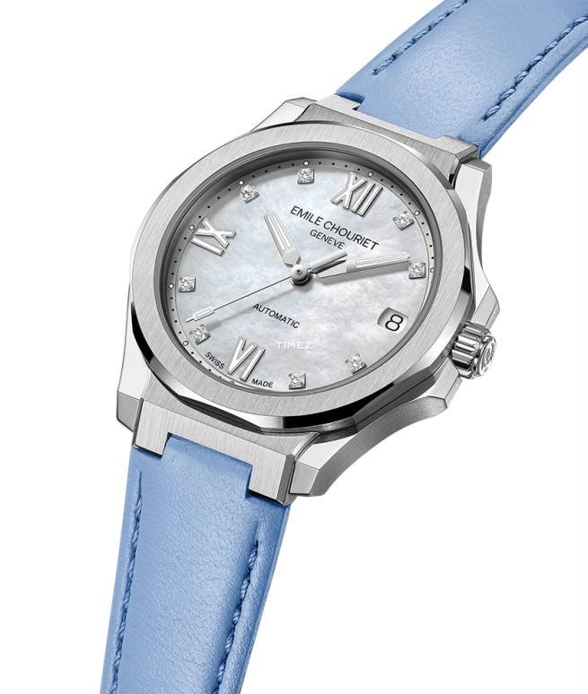 Emile Chouriet,CHALLENGER 33mm,33mm,Stainless Steel,White,Automatic,Day,40hours,01,01.1172.L.6.6.86.2