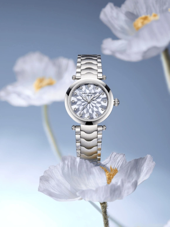 Emile Chouriet,FAIR LADY 29.20mm,29.20mm,Stainless Steel,Blue,Automatic,Sapphire,Crystal Glass,Round,06,06.2188.L.6.6.879.6