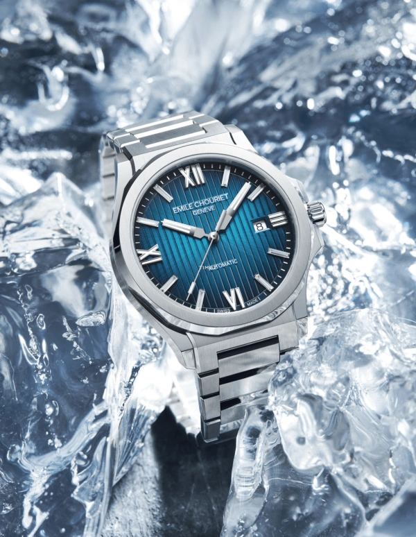 Emile Chouriet,CHALLENGER 41mm,41mm,Stainless Steel,Blue,Automatic,Day,Sapphire,Crystal Glass,08,08.1172.G.6.6.N4.6