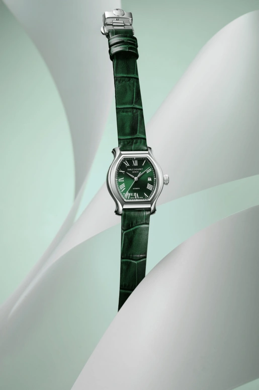 Emile Chouriet,CONTEMPORARY LUXURY 27mm,27mm,Stainless Steel,Green,Automatic,Day,Sapphire,Crystal Glass,19,19.1136.L.6.6.45.2