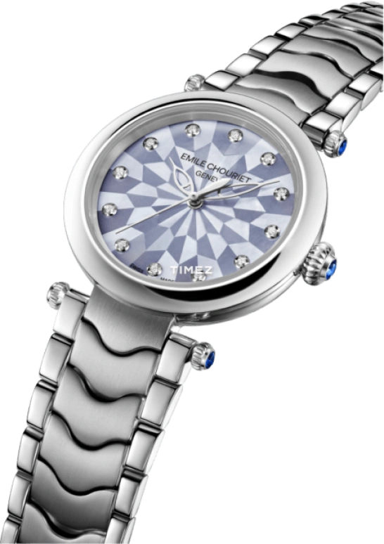 Emile Chouriet,FAIR LADY 29.20mm,29.20mm,Stainless Steel,Blue,Automatic,Sapphire,Crystal Glass,Round,06,06.2188.L.6.6.879.6