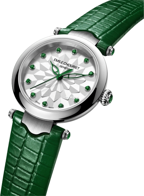 Emile Chouriet,FAIR LADY 29.20mm,29.20mm,Stainless Steel,Silver,Automatic,Sapphire,Crystal Glass,Round,06,06.2188.L.6.6.244.2