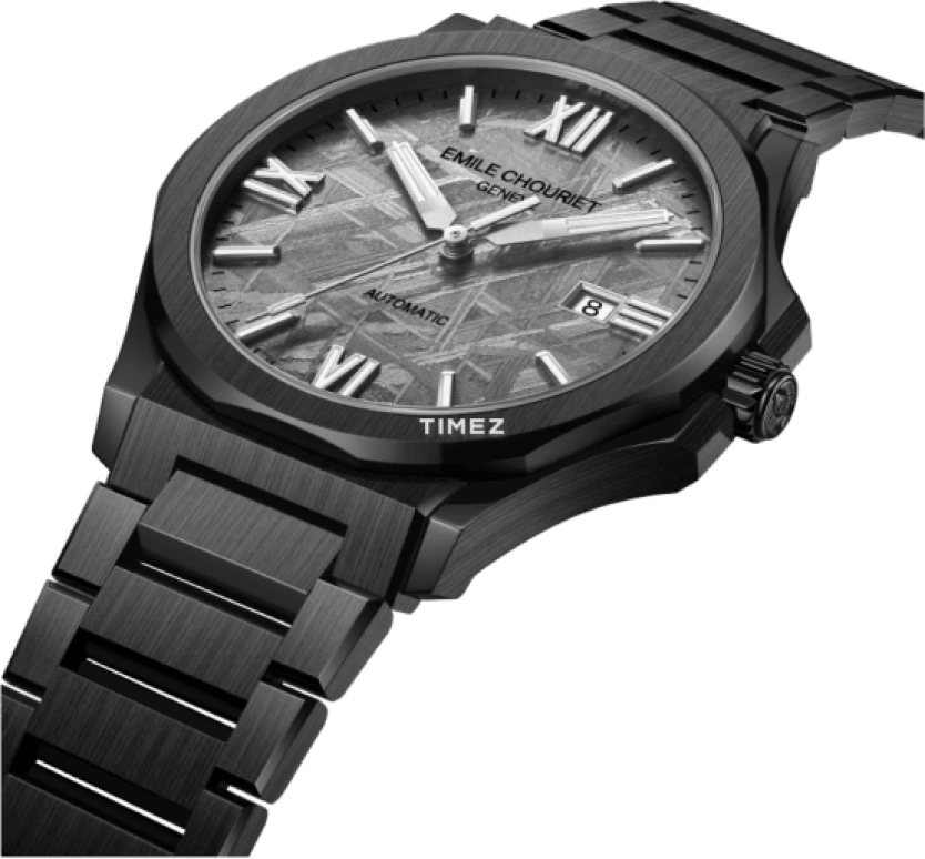 Emile Chouriet,CHALLENGER 41mm,41mm,Stainless Steel,Stone Gray,Automatic,Day,Sapphire,Crystal Glass,08,08.1172.GHH6M.H