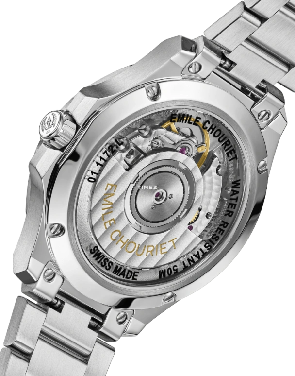 Emile Chouriet,CHALLENGER 33mm,33mm,Stainless Steel,Blue,Automatic,Day,Sapphire,Crystal Glass,01,01.1172.L.6.6.96.6