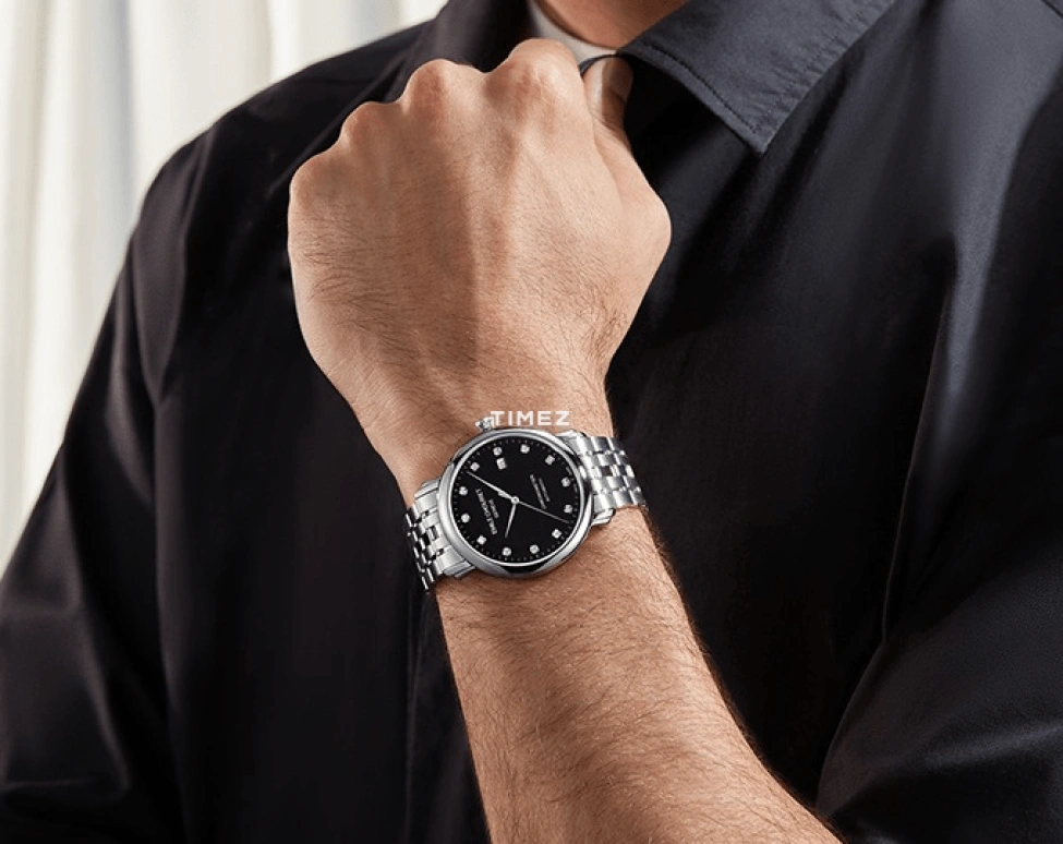 Emile Chouriet,LAC LÉMAN 40mm,40mm,Stainless Steel,Black,Automatic,Day,Sapphire,Crystal Glass,00,00.1168.G40.6.6.57.6