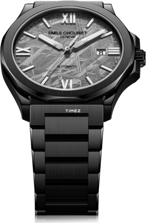 Emile Chouriet,CHALLENGER 41mm,41mm,Stainless Steel,Stone Gray,Automatic,Day,Sapphire,Crystal Glass,08,08.1172.GHH6M.H