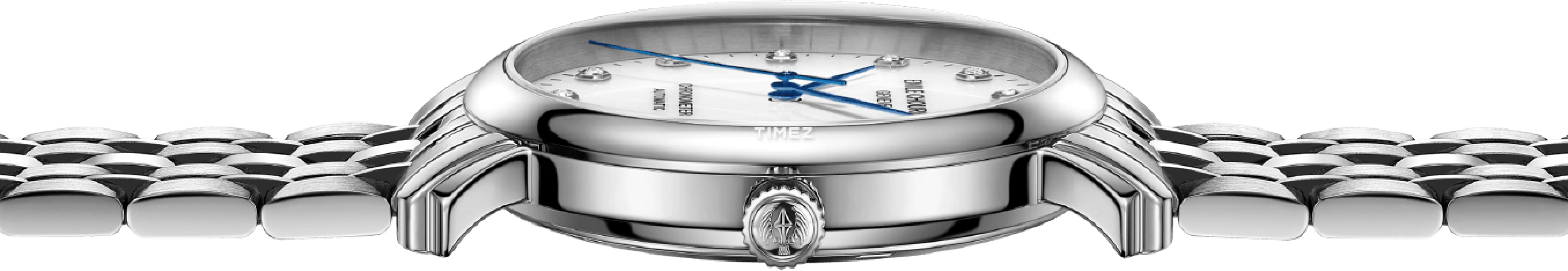 Emile Chouriet,LAC LÉMAN 40mm,40mm,Stainless Steel,White,Automatic,Day,Sapphire,Crystal Glass,00,00.1168.G40.6.6.27.6