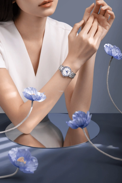 Emile Chouriet,FAIR LADY 29.20mm,29.20mm,Stainless Steel,Silver,White,Automatic,Sapphire,Crystal Glass,Round,06,06.2188.L.6.S.249.6