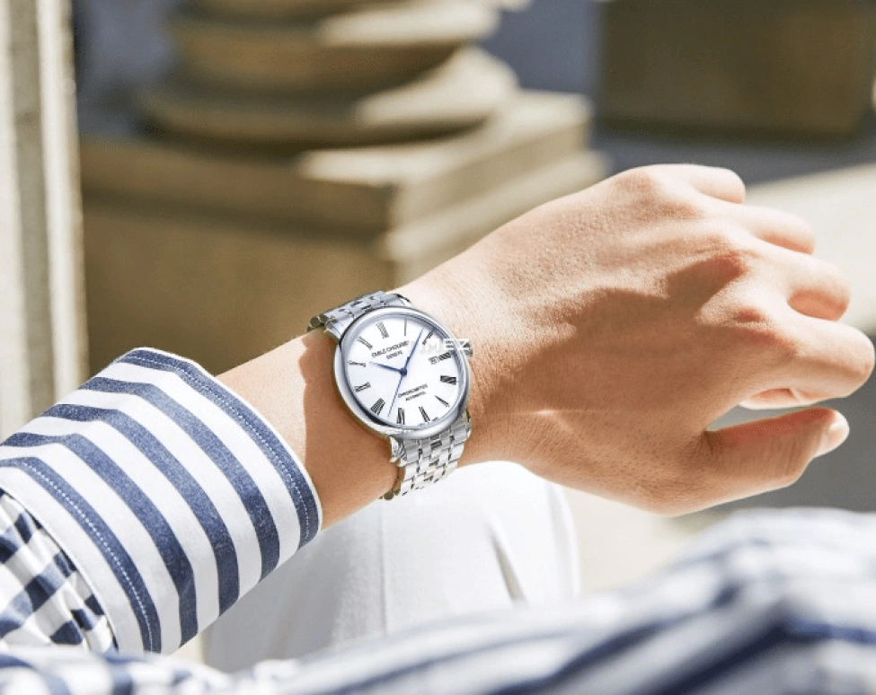 Emile Chouriet,LAC LÉMAN 40mm,40mm,Stainless Steel,White,Automatic,Day,Sapphire,Crystal Glass,00,00.1168.G40.6.6.25.6