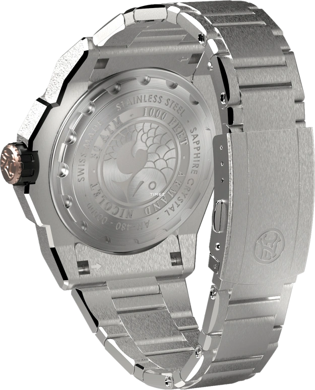 Armand Nicolet,JS9-44 44mm,44mm,Stainless Steel,Ceramic,White,Automatic,Day,38hours,A480ASN,A480ASN-AS-MA4482A