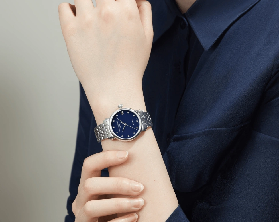 Emile Chouriet,LAC LÉMAN 30mm,30mm,Stainless Steel,Blue,Automatic,Day,Sapphire,Crystal Glass,01,01.1168.L30.6.6.97.6