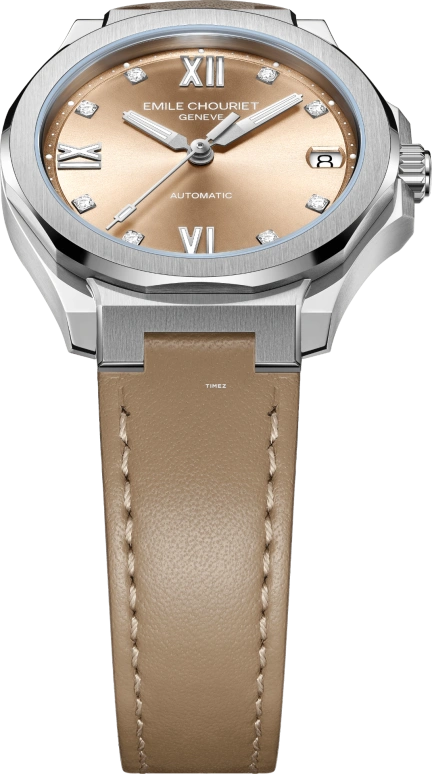 Emile Chouriet,CHALLENGER 33mm,33mm,Stainless Steel,Brown,Automatic,Day,40hours,01,01.1172.L.6.6.36.2