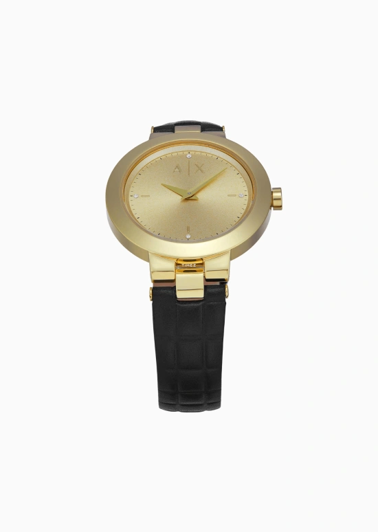 EMPORIO ARMANI,woman 36mm,36mm,Stainless Steel,Gold,Quartz,Glass,Round,AX5174AX5174 NLP NLC