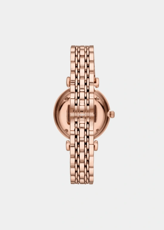 EMPORIO ARMANI,woman 32mm,32mm,Stainless Steel,White,Quartz,Hardlex,Crystal Glass,Round,AR11244 NLP NLC