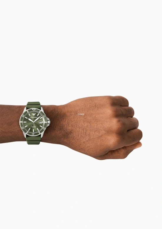 EMPORIO ARMANI,man ,Stainless Steel,Green,Quartz,Day,Hardlex,Crystal Glass,AR11638 NLP NLC