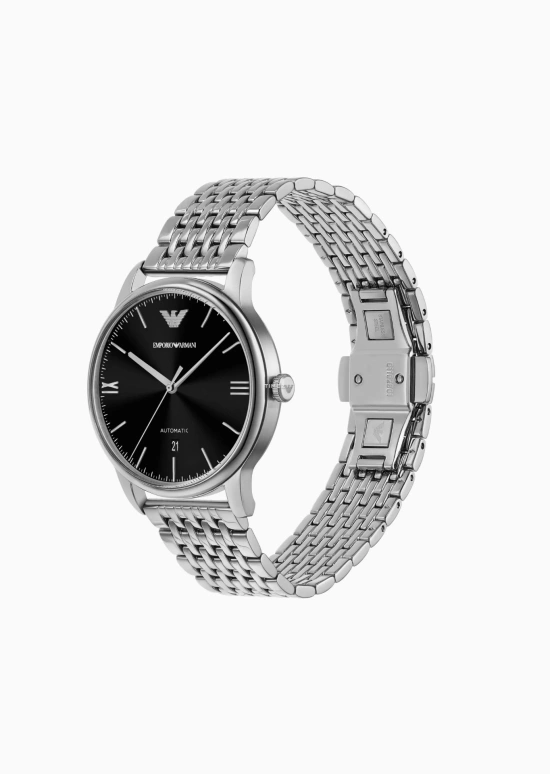 EMPORIO ARMANI,man 39mm,39mm,Stainless Steel,Black,Automatic,Day,Crystal Glass,AR60081 NLP NLC