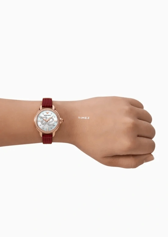EMPORIO ARMANI,woman 32mm,32mm,Stainless Steel,Silver White,White,Quartz,Glass,Round,AR11646 NLP NLC