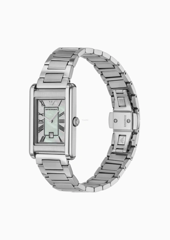 EMPORIO ARMANI,man 25mm,25mm,Stainless Steel,Silver White,White,Quartz,Day,Glass,AR11664 NLP NLC