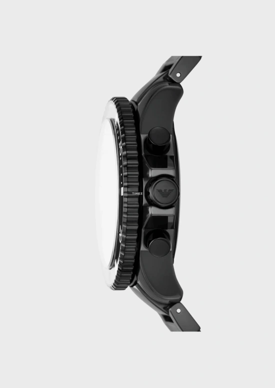 EMPORIO ARMANI,man 43.50mm,43.50mm,Ceramic,Black,Quartz,Chronograph,Day,AR70010 NLP NLC