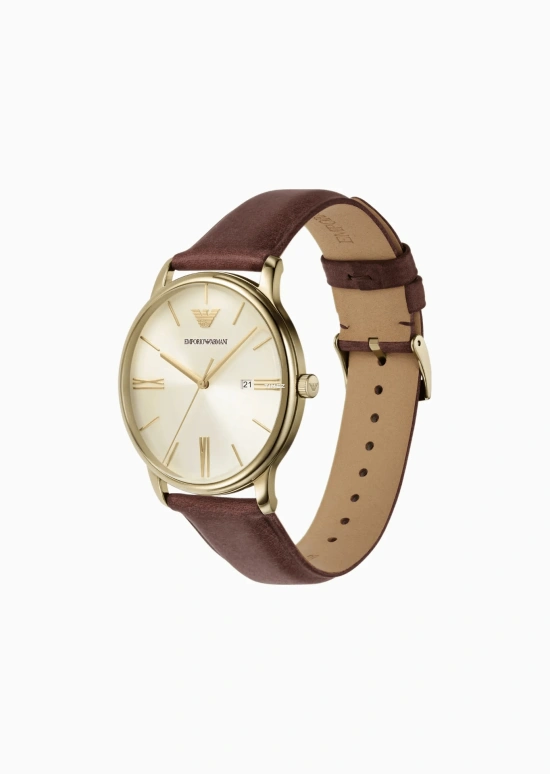EMPORIO ARMANI,man 42mm,42mm,Stainless Steel,Gold,Quartz,Day,Crystal Glass,AR11610 NLP NLC