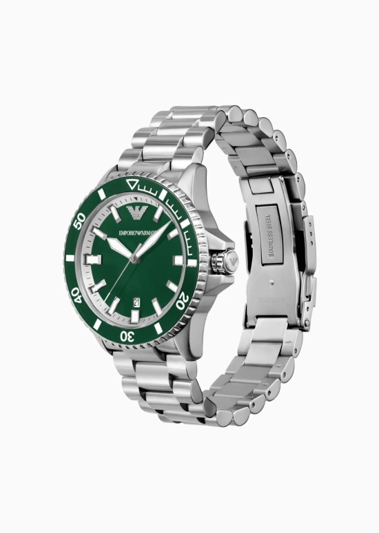 EMPORIO ARMANI,man 42mm,42mm,Stainless Steel,Green,Automatic,Day,Sapphire,Crystal Glass,AR60080 NLP NLC