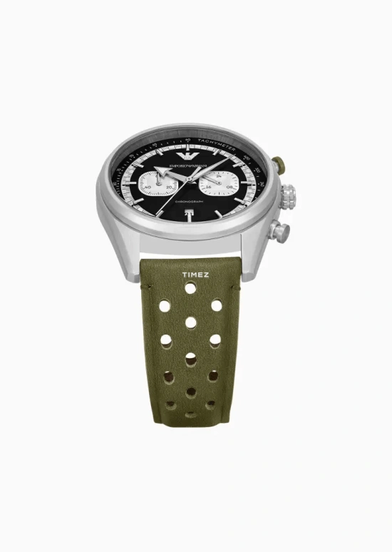 EMPORIO ARMANI,man 42mm,42mm,Stainless Steel,Black,White,Quartz,Chronograph,Day,AR11709NLPNLC