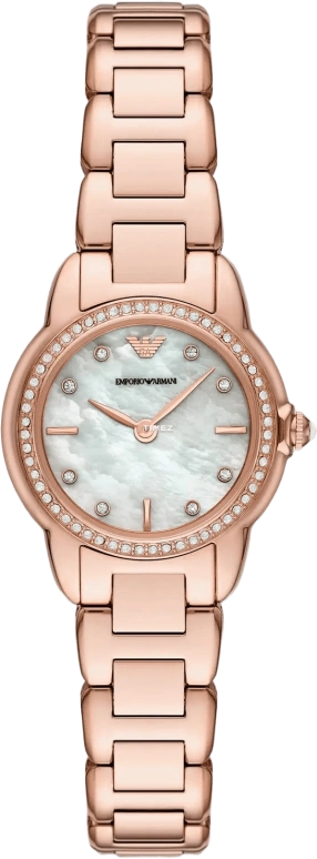 EMPORIO ARMANI,woman 26mm,26mm,Stainless Steel,Silver White,White,Quartz,Glass,Round,AR11671 NLP NLC