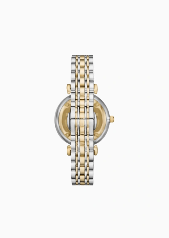 EMPORIO ARMANI,woman 32mm,32mm,Stainless Steel,Black,Champagne,Dual,Quartz,Hardlex,Round,AR11719 NLP NLC