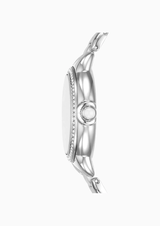 EMPORIO ARMANI,woman 32mm,32mm,Stainless Steel,White,Quartz,Hardlex,Crystal Glass,Round,AR11596 NLP NLC