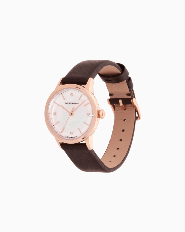 EMPORIO ARMANI,woman 28mm,28mm,Stainless Steel,White,Automatic,Rose Gold,Mother of Pearl,ARS5302NLPNLC