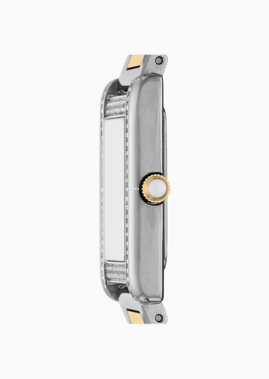 EMPORIO ARMANI,woman ,Stainless Steel,White,Quartz,Hardlex,Crystal Glass,Rectangular,AR11642 NLP NLC