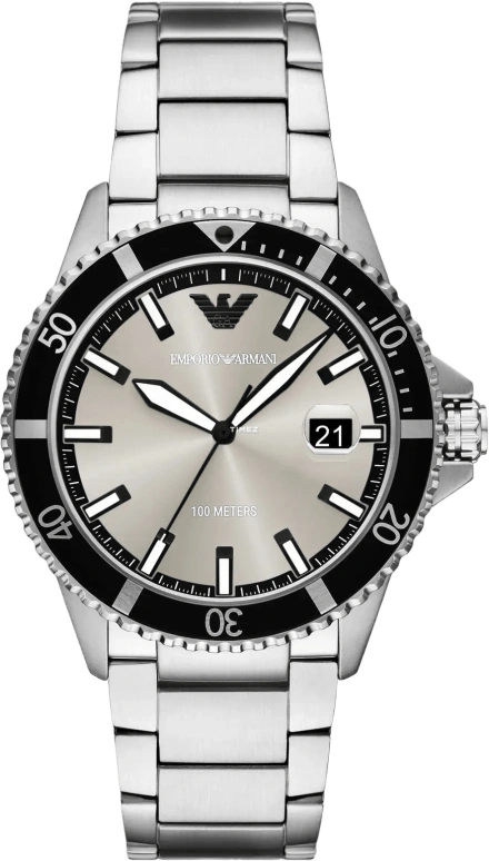 EMPORIO ARMANI,man 42mm,42mm,Stainless Steel,Grey,Quartz,Day,Sapphire,Crystal Glass,AR11683 NLP NLC