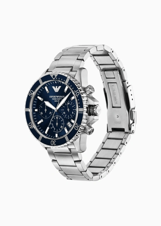 EMPORIO ARMANI,man 43mm,43mm,Stainless Steel,Blue,Quartz,Chronograph,Day,AR11681 NLP NLC