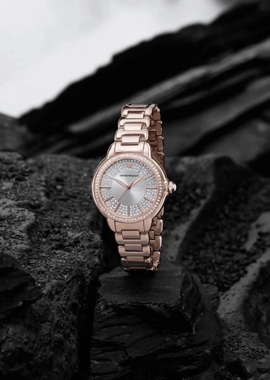 EMPORIO ARMANI,woman 32mm,32mm,Stainless Steel,Silver,Quartz,Crystal Glass,Round,AR11633 NLP NLC