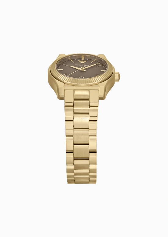 EMPORIO ARMANI,woman 32mm,32mm,Stainless Steel,Brown,Quartz,Day,Glass,AR11700NLPNLC