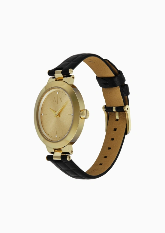 EMPORIO ARMANI,woman 36mm,36mm,Stainless Steel,Gold,Quartz,Glass,Round,AX5174AX5174 NLP NLC