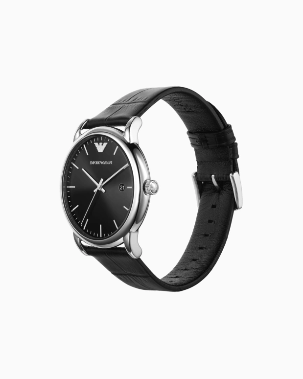 EMPORIO ARMANI,man 43mm,43mm,Stainless Steel,Black,Quartz,Day,Round,AR2500NLPNLC