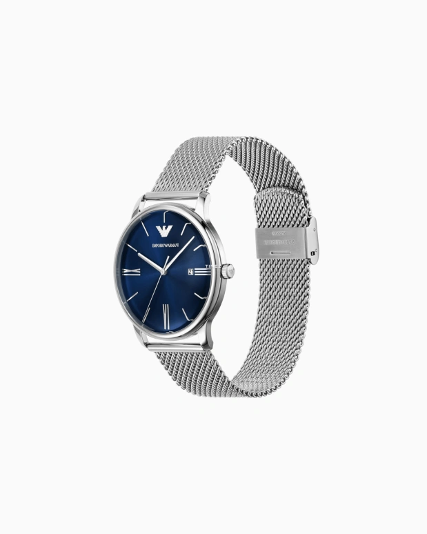EMPORIO ARMANI,man 42mm,42mm,Stainless Steel,Blue,Quartz,Day,Round,AR11571NLPNLC