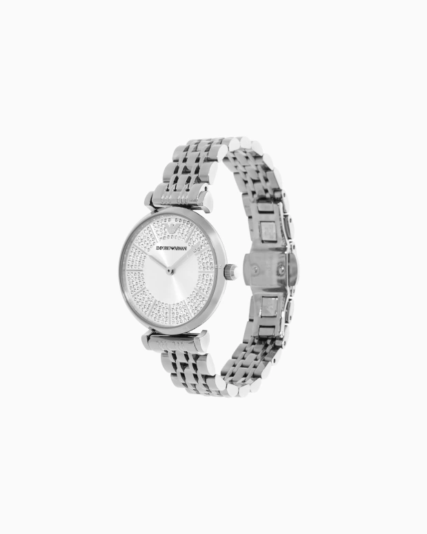 EMPORIO ARMANI,woman 32mm,32mm,Stainless Steel,Silver,Quartz,Round,AR11445 NLP NLC