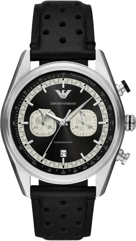 EMPORIO ARMANI,man 42mm,42mm,Stainless Steel,Black,Quartz,Chronograph,Day,AR11635 NLP1 NLC