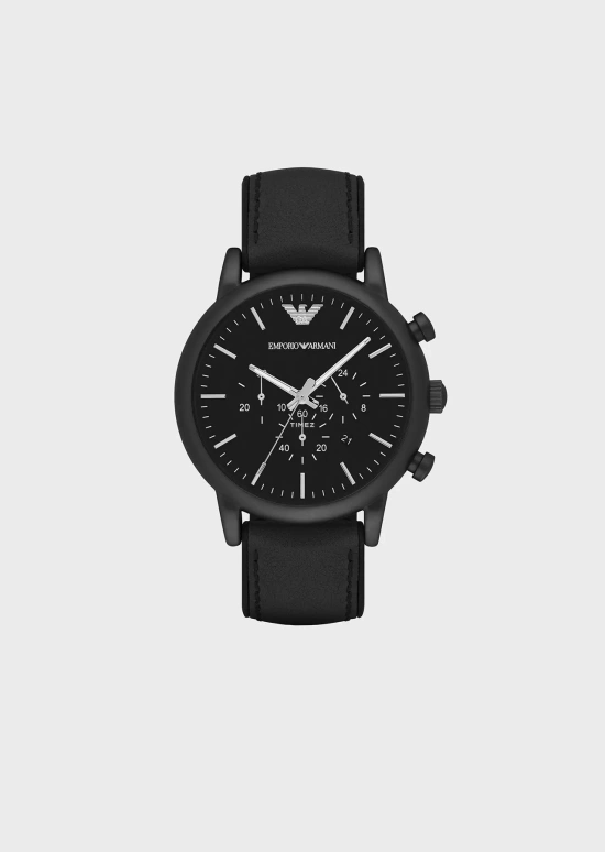 EMPORIO ARMANI,man 46mm,46mm,Stainless Steel,Black,Quartz,Chronograph,Day,AR1970AR1970 NLP NLC