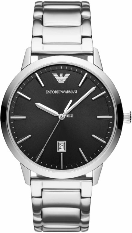 EMPORIO ARMANI,man 43mm,43mm,Stainless Steel,Black,Quartz,Day,Round,AR11310NLPNLC
