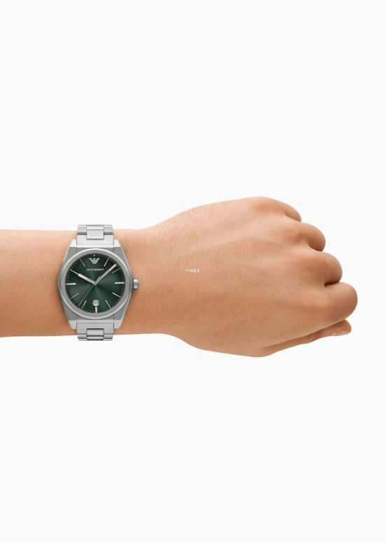 EMPORIO ARMANI,man 41mm,41mm,Stainless Steel,Green,Quartz,Day,Crystal Glass,AR11621 NLP NLC