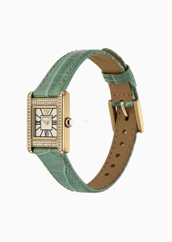 EMPORIO ARMANI,woman 26mm,26mm,Stainless Steel,Cream,Quartz,Glass,Square,AR11661 NLP NLC
